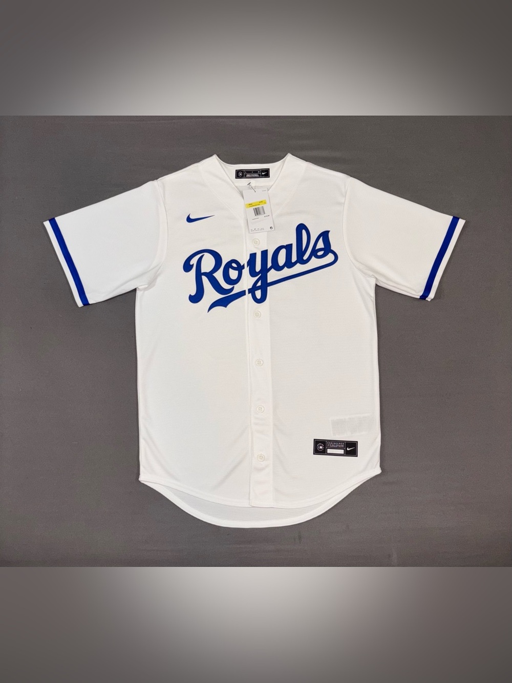 Men’s Nike Kansas City Royals #66 Ryan O’hearn MLB Jersey White Size SMALL